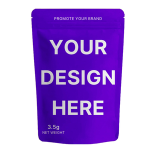 Custom Printing Doypack 35 Smell Proof Packing Printed Zip Lock Custom Ziplock Logo <strong>3</strong>.5 Stand up Pouch Packaging Mylar <strong>Bag</strong> - Product Image 1