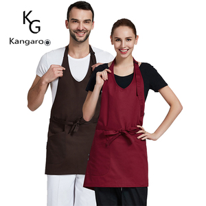 Personalizado logotipo privado Hotel restaurante servidor <span class=keywords><strong>camarero</strong></span> camarera protectora babero <span class=keywords><strong>largo</strong></span> <span class=keywords><strong>delantal</strong></span> - Product Image 4