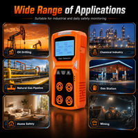 Détecteur 4-en-1 Aikesi ADKS-4 H2/SO2/CO/Explosifs, alarme par vibration+son+lumière, rechargeable, capteur DDS personnalisé, écran LCD portable