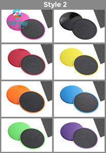 TopOne OEM logo personnalisé imprimé écologique ABS multifonctionnel noyau curseur entraînement hexagone cercle disques de glisse équipement de sol - Product Image 4