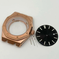 Boîtier de montre mécanique pour homme en acier inoxydable 42MM X 12.5MM avec verre saphir, cadran et aiguilles, étanche, mouvement NH35, ODM OEM