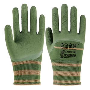 Guantes de seguridad de goma con textura, 13 puntadas, transpirables, antideslizantes, para trabajos de construcción, manipulación logística - Product Image 4