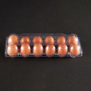 Most Popular 12 Pcs Eggs <b>Tray</b> for Chicken Duck Incubator PET <b>Plastic</b> for Sale Egg <b>Trays</b> Free Samples - Product Image 3