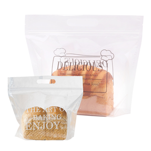 Sacs à pain français zip-lock en plastique polypropylène transparent jetable taille longue conception de noël emballage alimentaire multicouche recyclé - Product Image 2