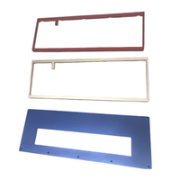 Kit de clavier en aluminium usiné CNC, 60%, design Alice, plaque en laiton 6061/6063, boîtier de clavier noir/blanc