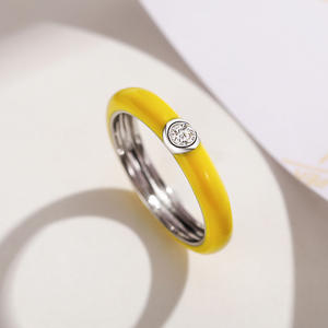 Anello alla Moda Hip Hop con Zirconi per Bambini, Gioiello Religioso con Gemma, Incastonatura a Griffe, Placcatura in Ottone, Vari Animali e Numeri - Product Image 2