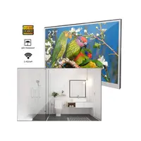 Телевизор Smart Soulaca, 22 дюйма, водонепроницаемый телевизор, волшебное зеркало для ванной, светодиодный телевизор