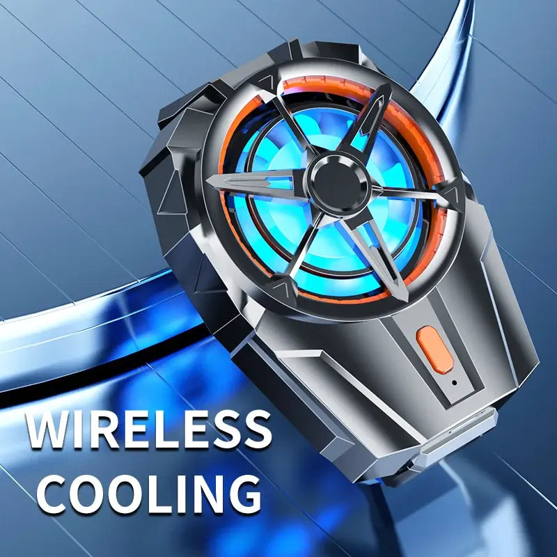 X52冷却ファン携帯電話ゲームクーラーシステム充電式バッテリーサイレントクーラー3速調整可能ファンゲーミングラジエーター