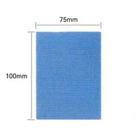 Mavi Seramik Yüksek Sertlikte Fileli Zımpara Pedleri Islak/Kuru Aşındırıcı File 75*100mm OEM Alçıpan Zımparası