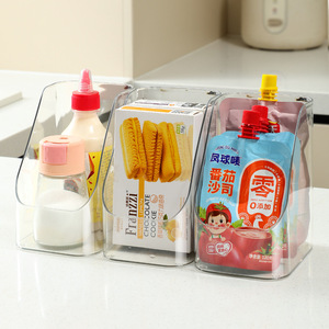 Organizador de nevera rectangular, blanco, transparente, de gran capacidad, sin tapa, para uso doméstico - Product Image 2