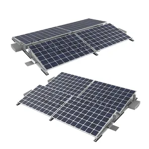 OEM kustom ballast Solar pemasangan Panel surya sistem pemasangan atap datar Panel surya struktur pemasangan atap