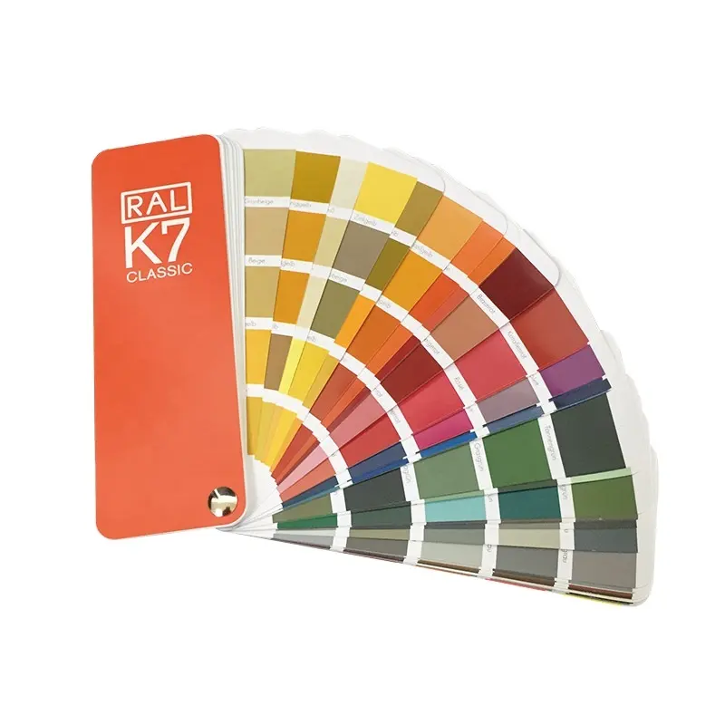גרמניה RAL K7 צבע תרשים עבור תעשיית הדפוס RAL K1 RAL-D9