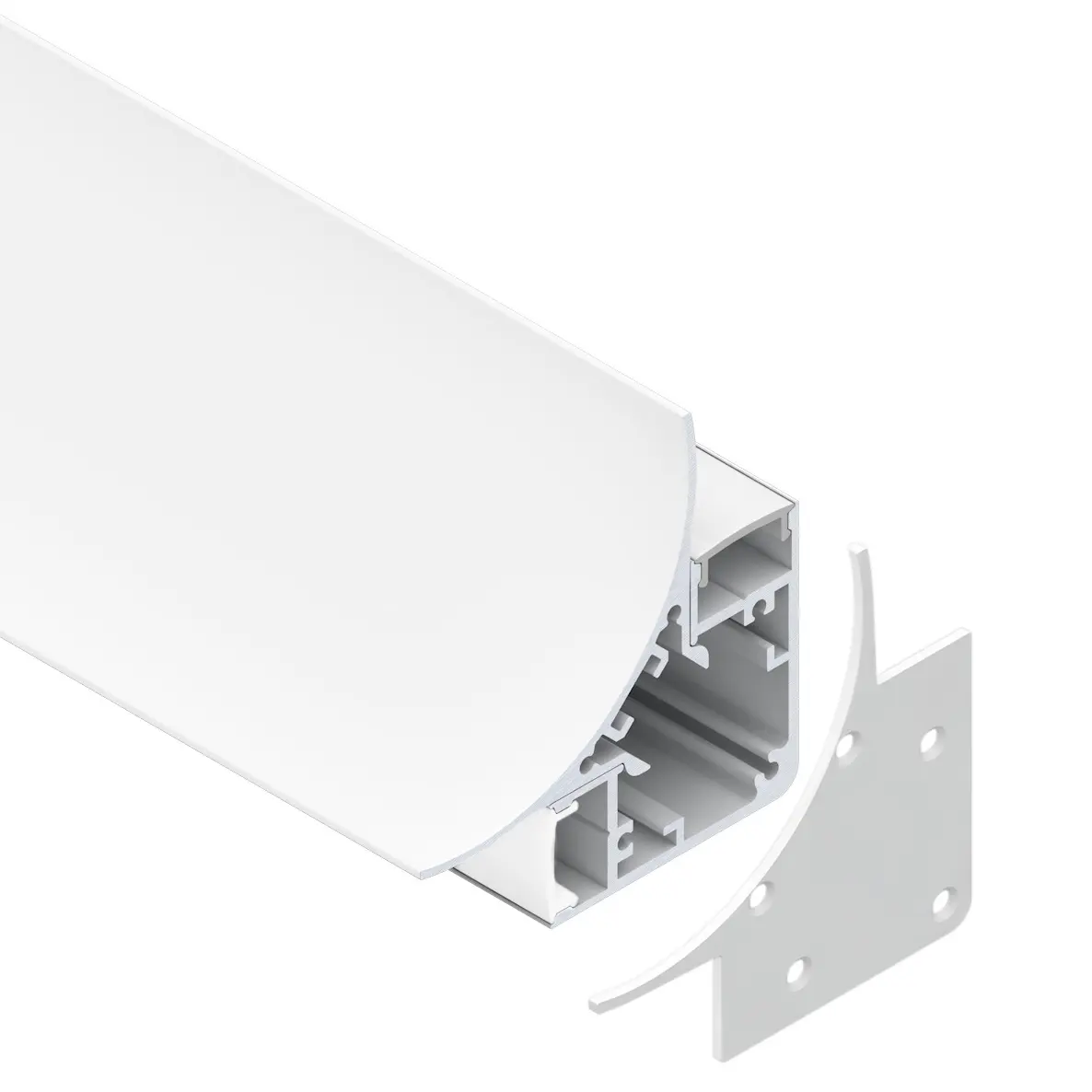 Ap02 — bande led en alliage d'aluminium, 6063 t5, extrusion avec dissipateur thermique, Angle de lampe murale, profil en aluminium