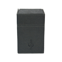 Boîte de rangement pour jeux de société personnalisés, boîte de rangement pour cartes de jeu Yugioh, tarot, en cuir PU
