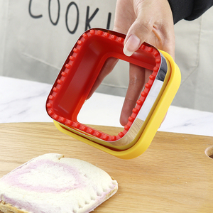 Bread <b>Cookie</b> Cutter Stainless Steel Sandwich Cutter and Sealer for Easy to Make Sandwich Breakfast and Bento for Kids - Product Image 2