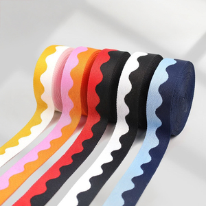 3.8cm mô hình sóng vải, polyester dày Jacquard băng, hai tông sóng thiết kế, sẵn sàng trong kho, thích hợp cho túi xách - Product Image 4