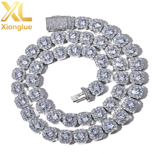Hip Hop Copper Alloy High End Iced Tennis Cuban <b>Chain</b> Claw Setting 0.3m Plating Anti Non Tarnish Free Fashion <b>Necklaces</b> - Product Image 2