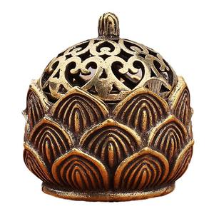 Mini Quemador <span class=keywords><strong>de</strong></span> Incienso <span class=keywords><strong>de</strong></span> Metal, Estilo Retro, Antiguo, Religioso, Económico, Duradero, para Bolsillo, con Cubierta - Product Image 1