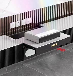 Écran de projection <span class=keywords><strong>TV</strong></span> laser intelligent Armoire intégrée pour la maison Mobilier de maison 1 pièce Meuble <span class=keywords><strong>TV</strong></span> Mobilier de salon moderne - Product Image 2