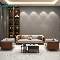 Commercio all'ingrosso Canapea Modular Lounge Suite divani moderno di lusso in pelle componibile Sala mobili divano Set per soggiorno