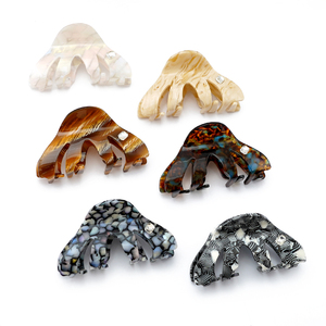 Pinzas de Pelo Creativas CANYUAN de Acetato de Colores Mezclados, Pinzas de Pelo con Forma Especial de Moda, Accesorios para el Cabello de Mujer Más Vendidos - Product Image 1