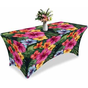 Mantel Elástico Desechable de Spandex de 4 pies con Diseño Floral Tradicional Etíope Personalizado para Bodas, Hogares, Hoteles, Publicidad, China - Product Image 4