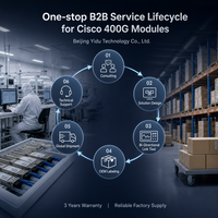 Módulo Transceptor Óptico Bidireccional de Alta Densidad para Centro de Datos Ciscos QDD 400G SR4.2 BD 400G QSFP DD MPO12 100m MMF Multimodo