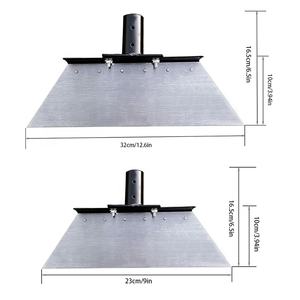 <span class=keywords><strong>Pala</strong></span> para Nieve Multifuncional de Acero al <span class=keywords><strong>Carbono</strong></span> de Alta Resistencia, Ángulo de Hoja de 0°, Mango de Metal, Superficie Resistente al Agua, para Deshierbe y Bordillos de Césped - Product Image 3