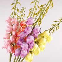 Carillon éolien Vanille Fleur Célébration De Mariage Cloche Orchidée Grand Carillon éolien Tissu De Soie Unique Décoration De Fleurs Artificielles
