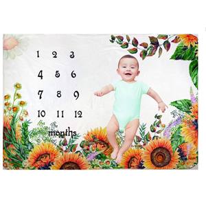 Xinlida Luxury Calloo Circle coperta mensile per pietre miliari per bambini di alta qualità per sfondo fotografico - Product Image 1