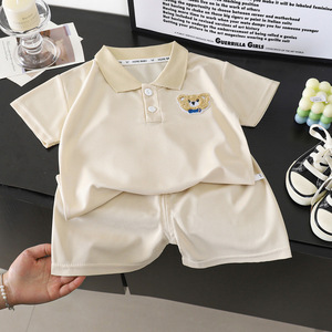 Vêtements pour enfants tendance, costume d'été pour garçons, 1 2 3 4 5 6 ans, t-shirt à manches courtes décontracté pour garçons + shorts, ensembles de vêtements pour bébés - Product Image 6