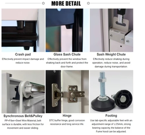 Laboratoriummeubilair, chemisch bestendige, op de vloer gemonteerde laboratoriumafzuigkasten, hogere apparatuur en installaties - Product Image 2