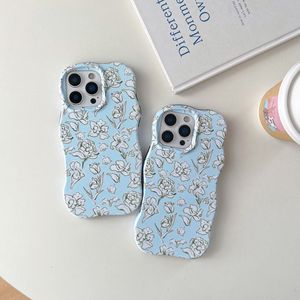 <span class=keywords><strong>Il</strong></span> giglio fresco e in stile è adatto per la custodia del telefono Apple 16promax wave per iPhone15 nuovo modello 14 13 - Product Image 2