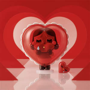 POP MART Original Crying for <span class=keywords><strong>Love</strong></span> Series Figuras Caja Sorpresa Coleccionable Juguetes Regalo para Enamorados Decoración de Escritorio Set - Product Image 5