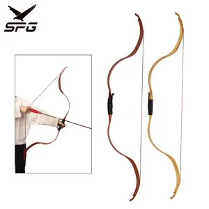 Spg Mongoolse Recurve Boog Boogschieten Jagen Training Houten Handgemaakte Risers 25 Lbs Takedown Ledematen Paard Longbow Uitrusting