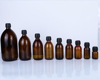 Bouteilles en verre brun 30ml 60ml 125ml 200ml 250ml 500ml pour huile liquide liquide oral Bouteille brune