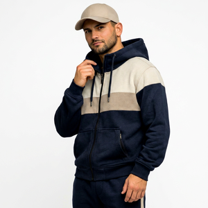 Nouvelle conception vintage, écologique, imprimé hiver, léger, haute qualité, OEM, vente en gros, ensemble sweat-shirt et pantalon de survêtement unisexe pour homme (2 pièces) - Product Image 3