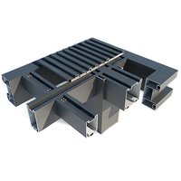 Kit de véranda de jardin de villa moderne personnalisé, structure en acier préfabriqué en aluminium et verre à portée unique