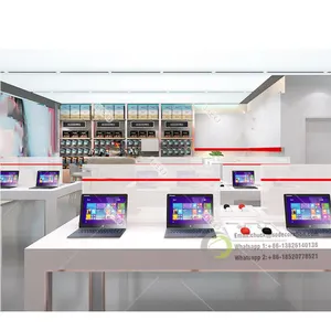 Buy Freestanding computer store showcase design with Custom