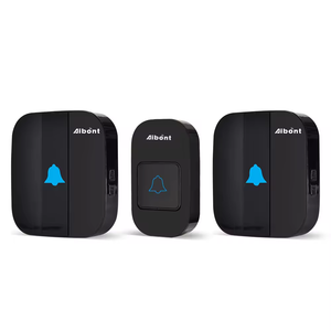 2024 meilleure Promotion d'usine sans fil cloches de porte carillons 1 récepteur enfichable alimenté étanche bouton poussoir maison sonnette - Product Image 2