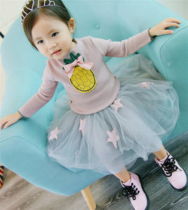 เสื้อยืดเด็กผู้หญิง ODM แบบจ็อกเกอร์ กางเกงผ้าฝ้ายพร้อมกระโปรงเด็กดีไซน์ใหม่ ซื้อจำนวนมากจากผู้ผลิตในจีน - Product Image 4