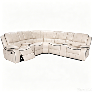 Sofá seccional moderno en forma de L con respaldo suave, relleno de esponja y patas de metal resistentes. - Product Image 5