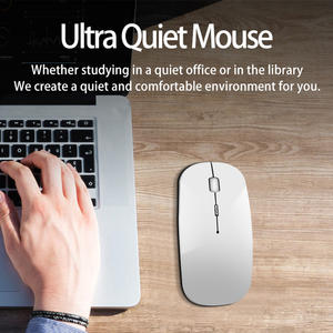 <span class=keywords><strong>Souris</strong></span> silencieuse sans fil BT à double mode ultra-mince de haute qualité <span class=keywords><strong>Souris</strong></span> sans fil de bureau d'apprentissage portable - Product Image 5