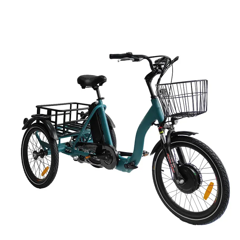 20inch front drive electric motor bike mini Cargo electric tricycle 36v lithium battery 3 electric trike