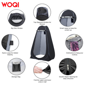 Tente de douche instantanée d'extérieur Woqi 120x120x190cm, imperméable, pop-up, pour camping, vestiaire, installation automatique - Product Image 5