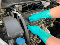 Sarung Tangan Keselamatan Kerja Tahan Bahan Kimia Minyak & Asam Green Nitrile Solvex untuk Pekerjaan Berat
