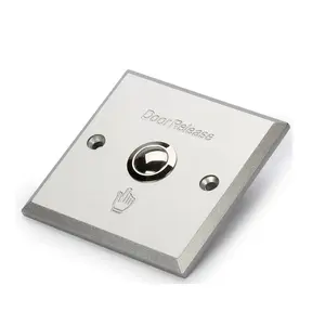 VIANS Metal Push Switch Alumínio Alloy Door Release Botão porta acesso inteligente vida emergência liberação botão