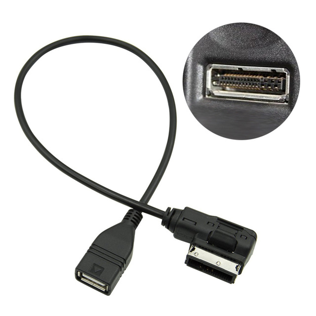 USB AUX Cable Music MDI MMI AMI to USB Female Interface Audio AUX Adapter Data Wire for VW MK5 for AUD A3 A4 A4L A5 A6 A8 Q5
