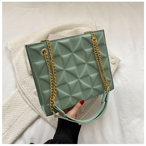 Elegante bolso bandolera de hombro con cadena informal para mujer Nuevo estilo Z0985 Cierre de cremallera Diseño de moda para mujer - Product Image 6