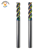 Warrior's Bit Fraise en carbure à 3 cannelures Aluminium CNC Fraise Ensemble Personnalisé ODM/OEM Support up Cutting Endmill